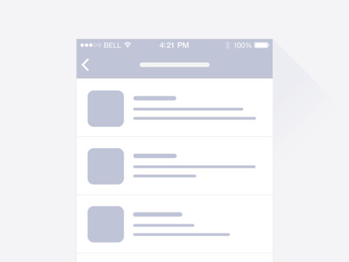 Ramotion pull to refresh concept